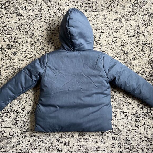Hanna Andersson blue all wrapped up puffer style jacket size 130 size 8 - Picture 4 of 6